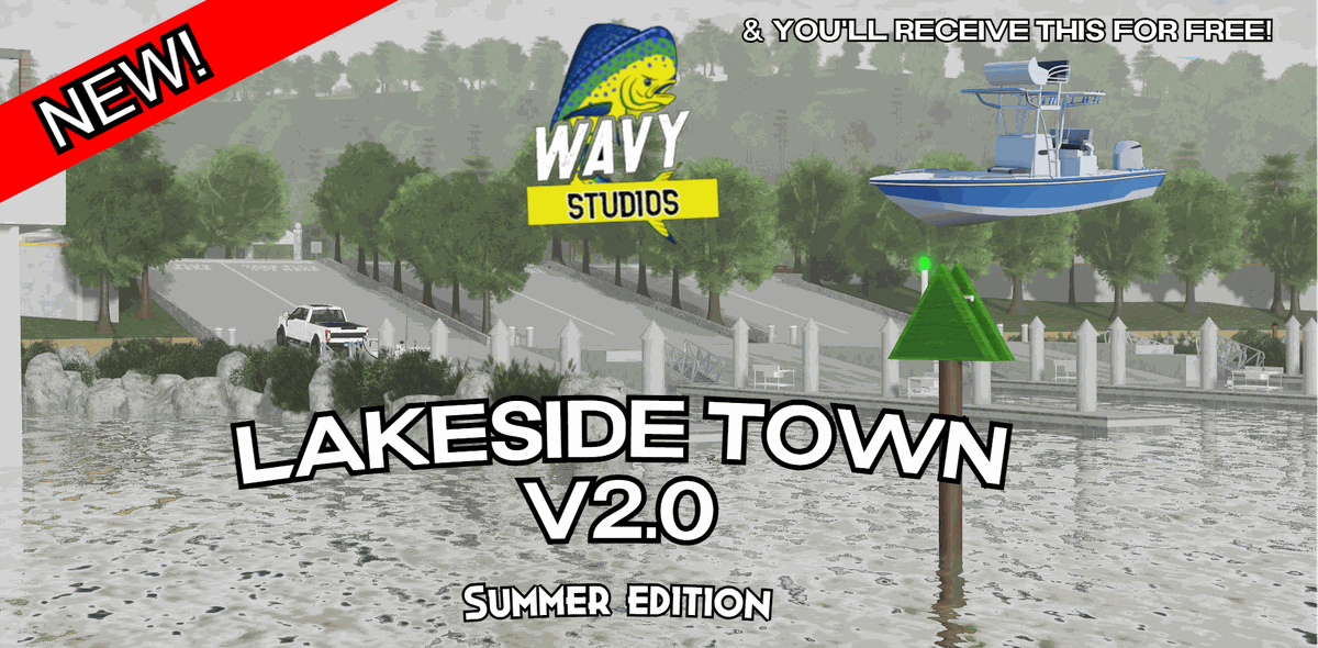 Lakeside Town Map Summer