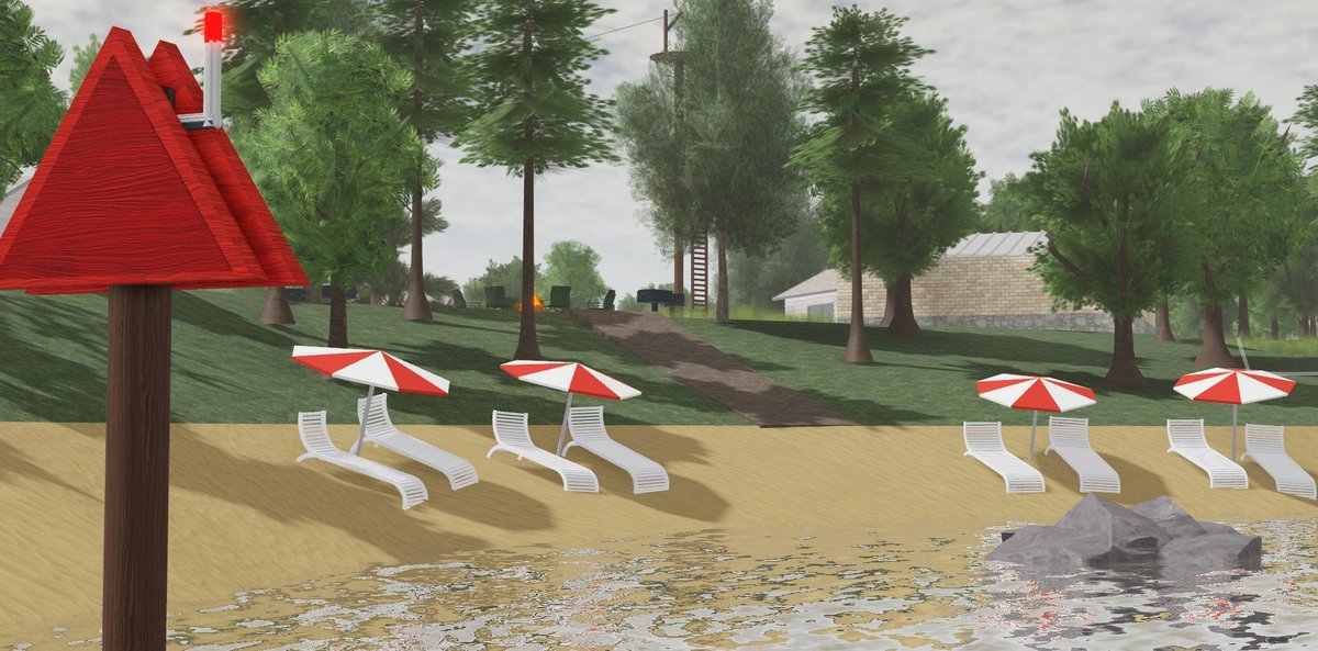 Lakeside Town Map Summer